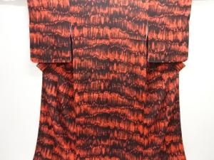 大正ロマン　紋錦紗　抽象模様着物